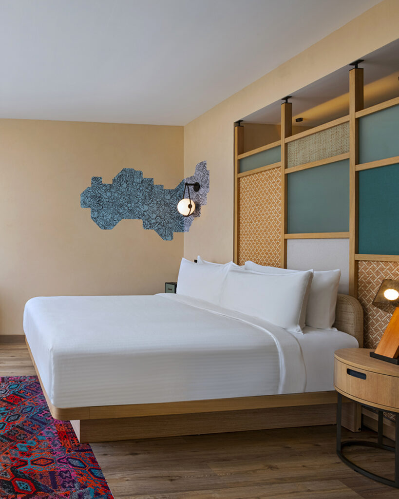 Modern boutique suite at Aloft Playa del Carmen wedding venue in Riviera Maya